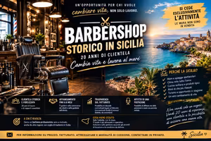 attività  Barberia , barber shop ,parruchiere uomo