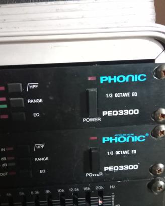 Due equilizzatori Phonic