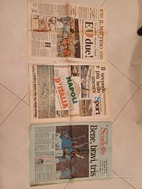 Giornale "Il Mattino"  secondo scudetto Napoli