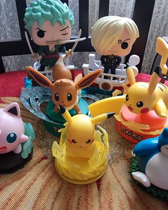 Lotto sorprese uovo kinder one piece pokemon 