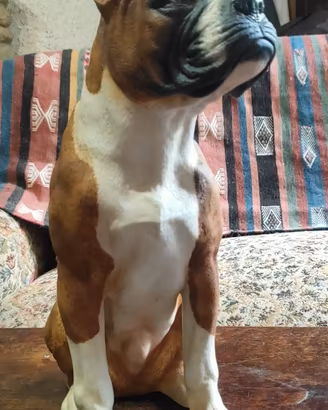 Boxer in porcellana