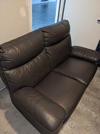 divano 2 posti schienale reclinabile elettrico ner