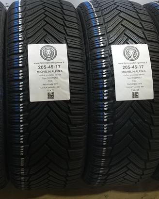 4 GOMME 205 45 17 MICHELIN A68468