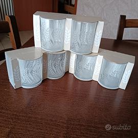 6 bicchierini decorati 