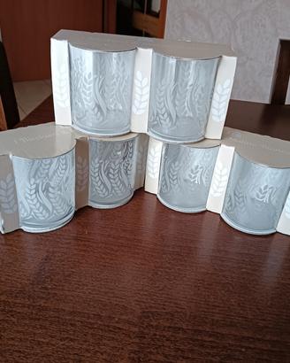 6 bicchierini decorati 