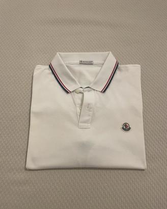 Polo bianca Moncler