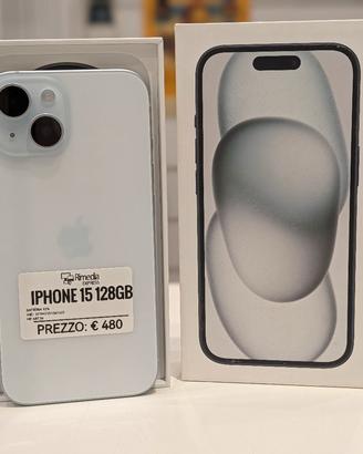 iPhone 15 128GB blu usato garanzia 