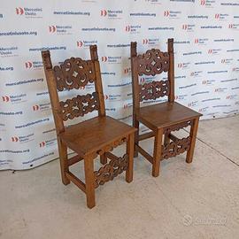Coppia di Sedie stile Barocco primi 900
