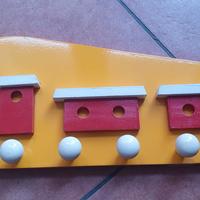 Appendiabiti cameretta Bambini - Tema Trenino