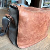 BORSA ORIGINALE OLYMPUS IN PELLE E TESSUTO