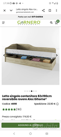 letto contenitore usato poco come nuovo