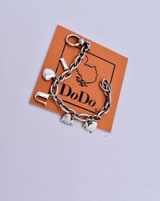 Bracciale ad anelli Dodo I Love You in argento