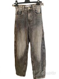 Bershka Jeans Larghi Wide Leg tg 34 EU