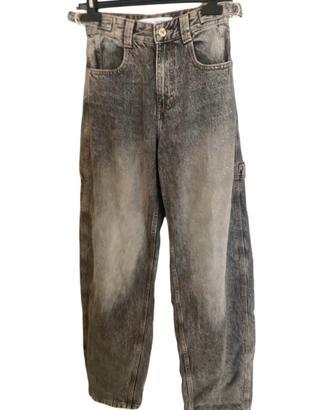 Bershka Jeans Larghi Wide Leg tg 34 EU