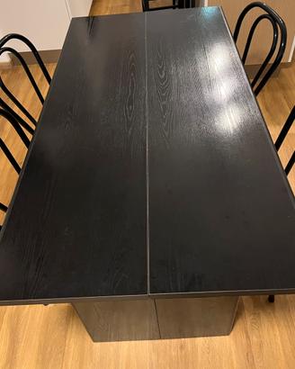 Tavolo salvaspazio con 6 sedie