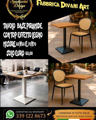 Tavolo base ferro top legno,marmo,neutri promo