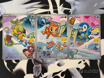 Pokemon primi compagni d’avventura Trio sinnoh