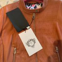 Giubbino in pelle  Diego M taglia L colore coccio