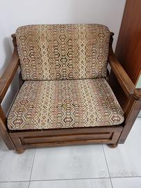 Poltrona letto legno massello