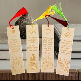 Segnalibro personalizzato in legno con incisione