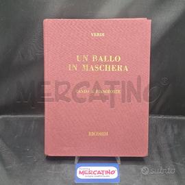 SPARTITO UN BALLO IN MASCHERA RICORDI