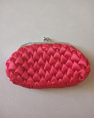 Pochette raso rosso 