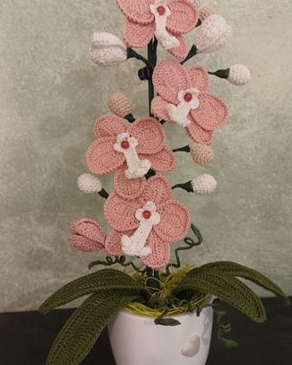 orchidea all'uncinetto 