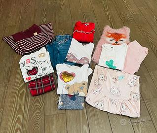 Lotto 12 pezzi 18-24 mesi bambina abbigliamento