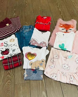 Lotto 12 pezzi 18-24 mesi bambina abbigliamento