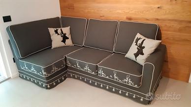 Divano 3 posti stile di montagna