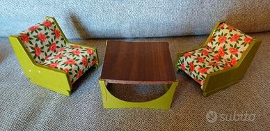 Frade ?? Mobili in legno Bambola vintage Salotto