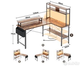Nuova Scrivania da Gaming e Studio