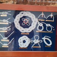 Bacheca nodi marinari artigianali – pezzo unico