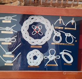 Bacheca nodi marinari artigianali – pezzo unico