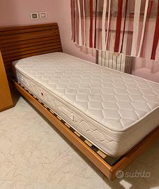 Struttura letto singolo + materasso