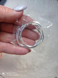 Argento anelli e cerchi