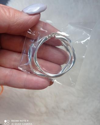 Argento anelli e cerchi