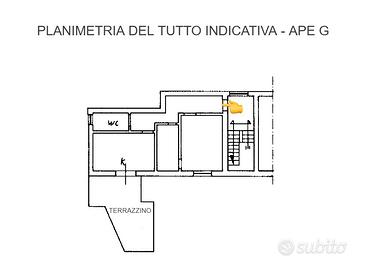 Appartamento di 2 Vani ed Accessori con Terrazzino