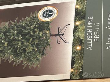 Albero di natale cm 180 stile nordico