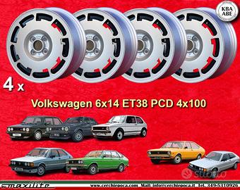 4 pz cerchi Volkswagen Pirelli 6x14 Golf GTI Sciro