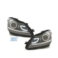FARI MERCEDES W204 11-14 LUCI DIURNE A LED A TUBO 