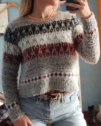 Maglione Crop Jennyfer - Fantasia Etnica/ Jacquard