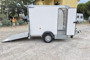 RIMORCHIO CARRELLO FURGONATO CRESCI 650 F CON RAMP