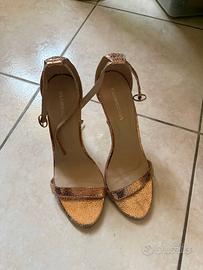 Glamorous Sandali Oro Tacco Alto