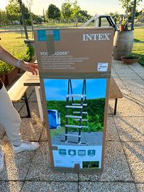 Scaletta per piscina 4 gradini intex