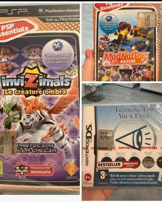 Set 3 giochi (2 psp e 1 nintendo ds)