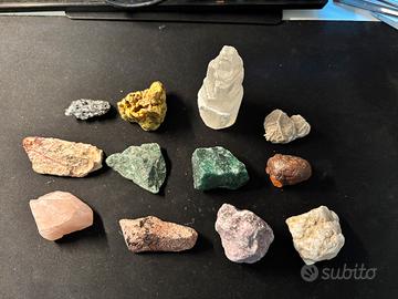 Lotto 12 Minerali e Cristalli  da collezionismo