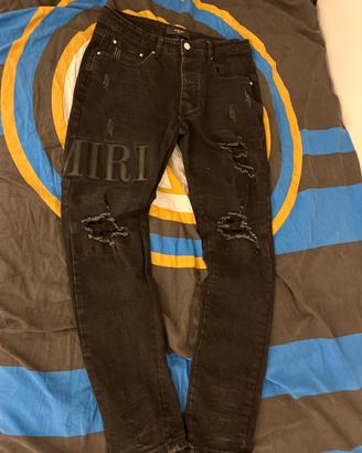 jeans amiri neri