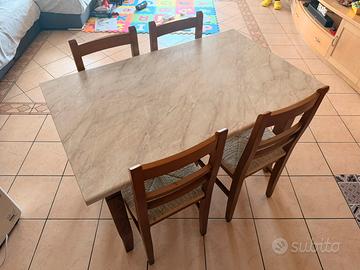 TAVOLO E SEDIE SCAVOLINI