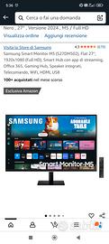monitor Samsung 27" nuovo con confezione 